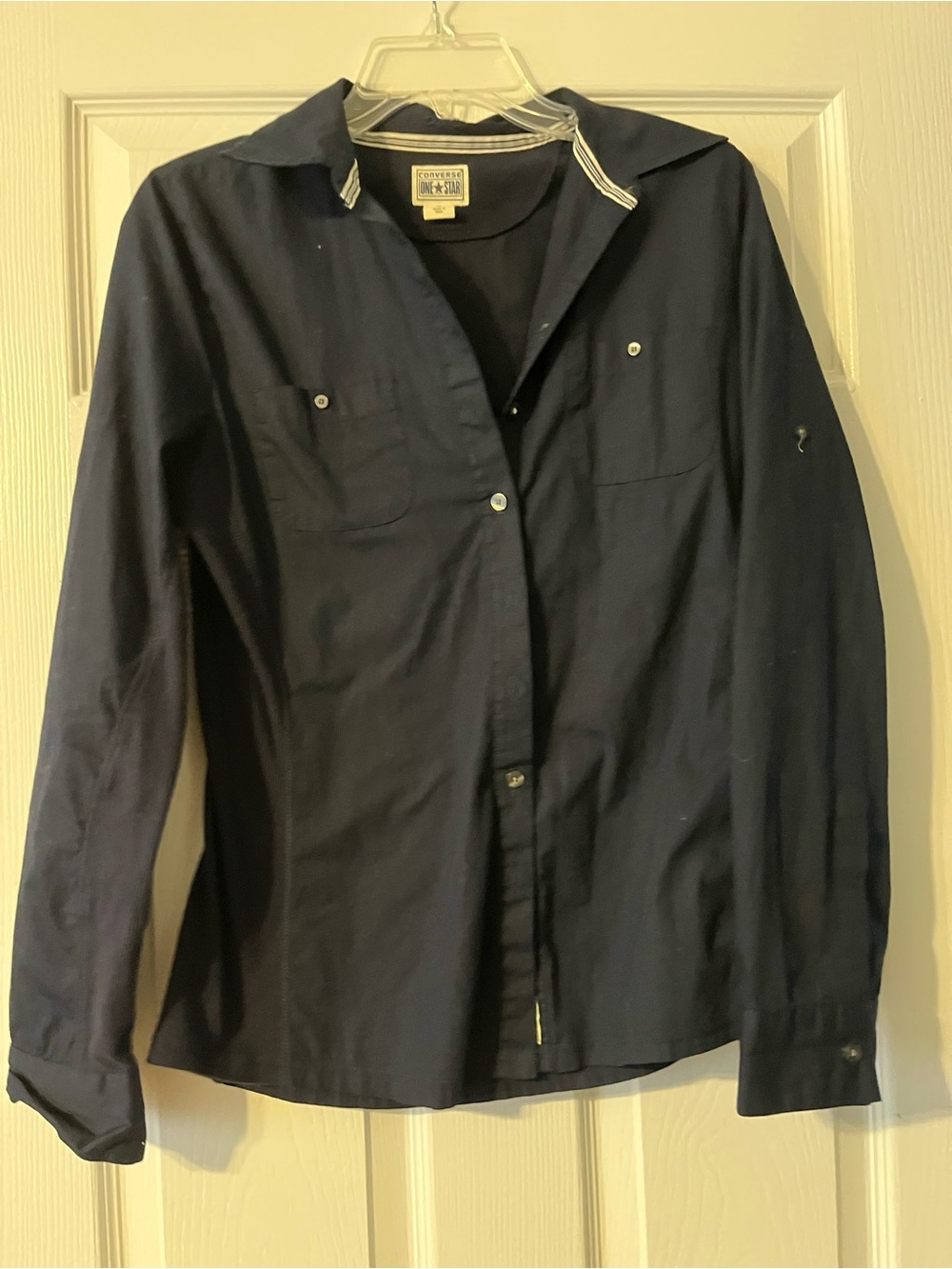 Converse Women’s Navy Button-Up Shirt